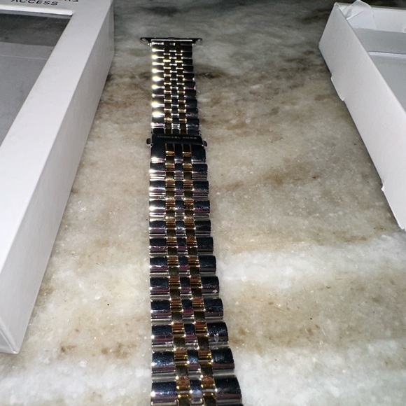Never used! Michael Kors Apple Watch two tone stainlesss steel band. - Picture 2 of 8